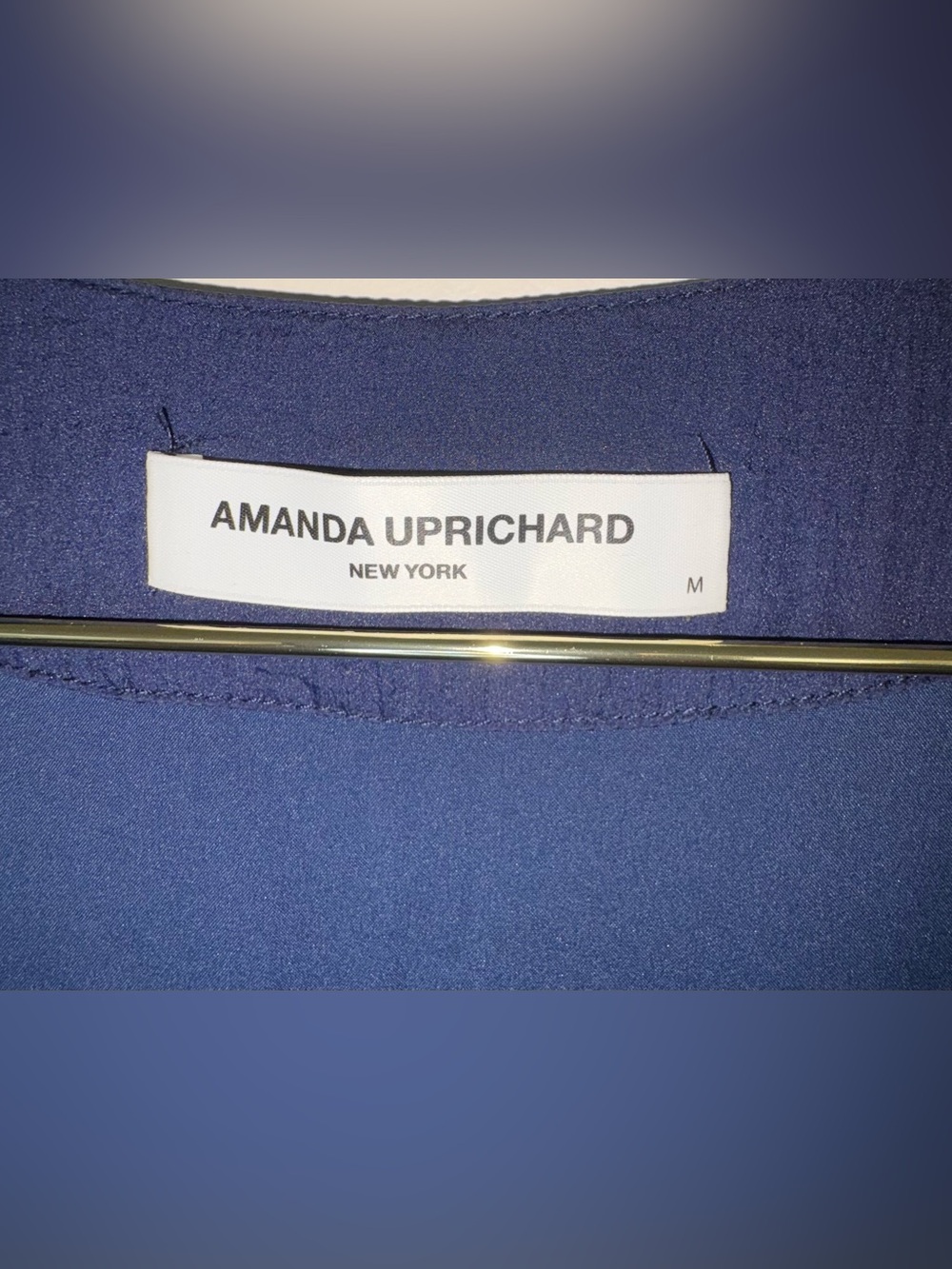 Amanda Uprichard Navy Ruffle Tiered Midi wedding guest - Picture 4 of 4